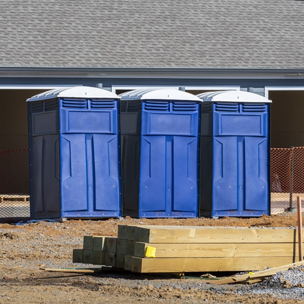 what is the cost difference between standard and deluxe porta potty rentals in Clarksburg Ohio